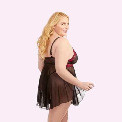 Lace Cup Babydoll with G-string